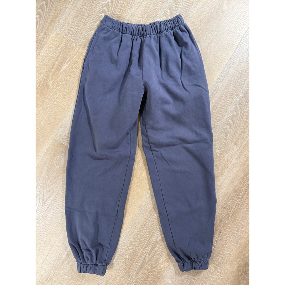 J. Galt Solid Blue Elastic Waist Sweatpants One Size